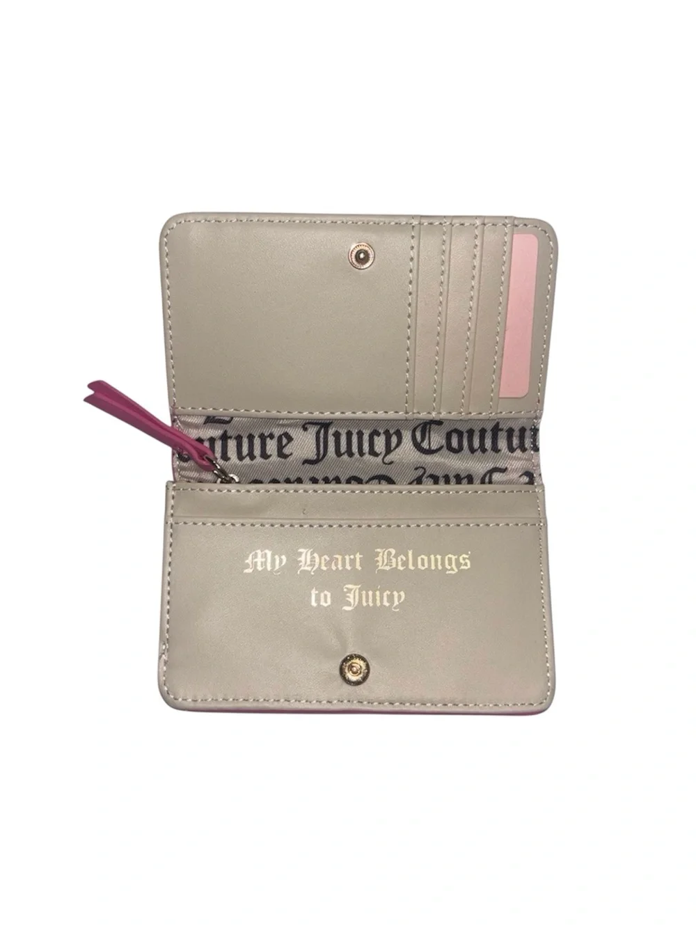 🎀New Juicy Couture “Juicy Kingdom” Light Pink Cardholder Wallet🎀